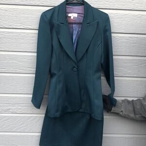 Rampage 2 piece teal blazer/ skirt  women’s 3